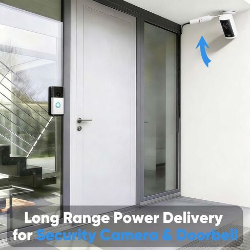 PoE to USB C Power Converter Adapter-IP65（Power Only-No Data） | IP65 Waterproof,8V IEEE 802.3af/at PoE to 5V 2A USB-C Power Output, Power Only for Security Camera, LED Strip,Gateway in Kuwait