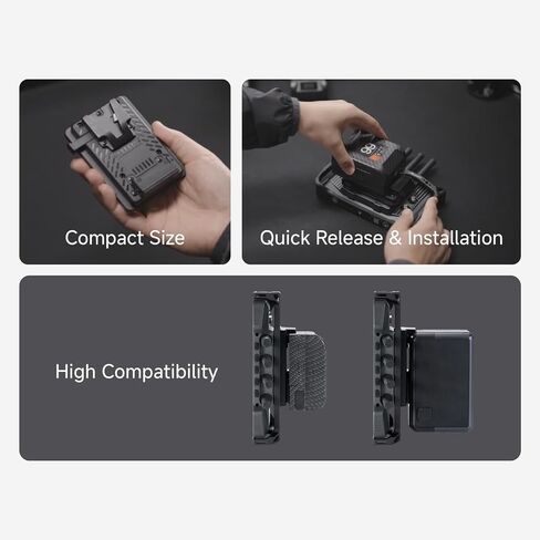 Accsoon NP-F to V-Mount Power Adapter Converter for CineView M7H Pro/M7 Pro/M7 Camera Monitors, NP-F to V-Lock Battery Adapter Plate for Camera Monitor Filmmaking Monitoring with Most V-Mount Battery in Kuwait