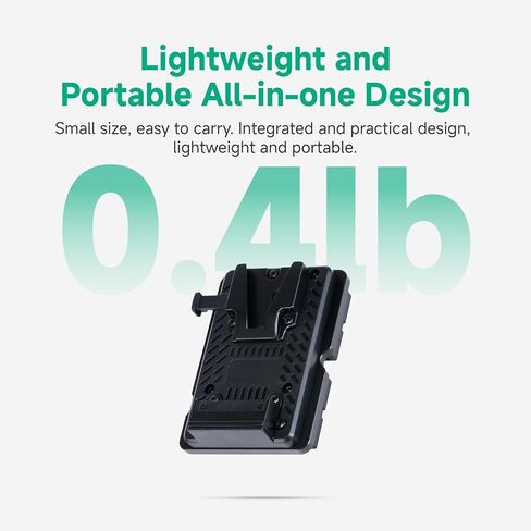 Accsoon NP-F to V-Mount Power Adapter Converter for CineView M7H Pro/M7 Pro/M7 Camera Monitors, NP-F to V-Lock Battery Adapter Plate for Camera Monitor Filmmaking Monitoring with Most V-Mount Battery in Kuwait