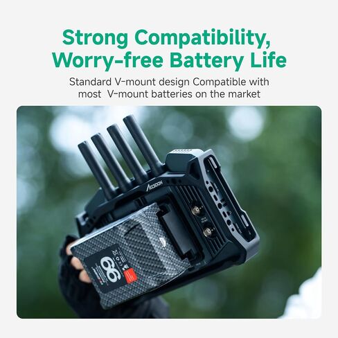 Accsoon NP-F to V-Mount Power Adapter Converter for CineView M7H Pro/M7 Pro/M7 Camera Monitors, NP-F to V-Lock Battery Adapter Plate for Camera Monitor Filmmaking Monitoring with Most V-Mount Battery in Kuwait