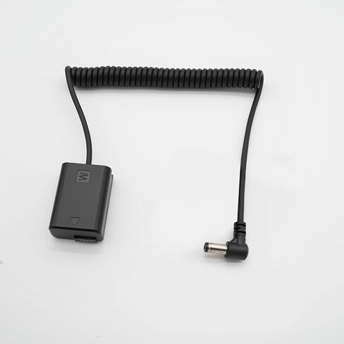 DC 5521 to Decoded NP-FW50 Dummy Battery Power Adapter Cable compatible with Sony A7/ A7R/ A7S/ A7M/ A711/ A7S2/ A7M2/ A7R2/ A6500/ A6400/ A6300/ A6100/ A6000/ A5100/ A5000/ A3000/ NEX5/7 DSC-RX10 in Kuwait