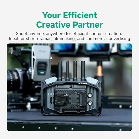 Accsoon NP-F to V-Mount Power Adapter Converter for CineView M7H Pro/M7 Pro/M7 Camera Monitors, NP-F to V-Lock Battery Adapter Plate for Camera Monitor Filmmaking Monitoring with Most V-Mount Battery in Kuwait