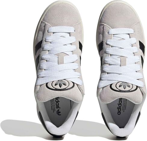 adidas Women's Campus 00s Lifestyle Shoes - Crystal White/Core Black, Size: 8.0 in Kuwait