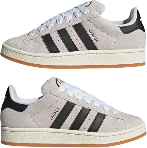 adidas Women's Campus 00s Lifestyle Shoes - Crystal White/Core Black, Size: 8.0 in Kuwait