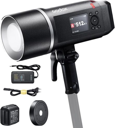 GODOX AD600BM II Portable Flash Light 600Ws 1/8000s HSS 0.01-1.9s Recycle 500 Flashes 40W LED Modeling 5600K X3/X2T/X1 Compatible 16-Color ID Lights Precision Power Control 1/1-1/512 Pro Photo Video in Kuwait