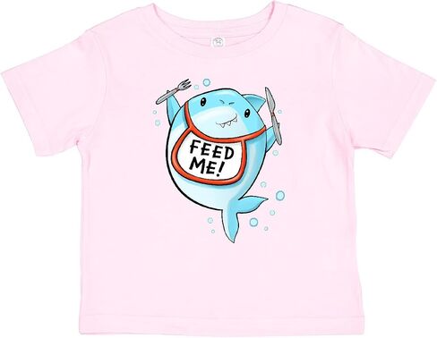 inktastic Feed Me - Cute Shark Baby T-Shirt in Kuwait
