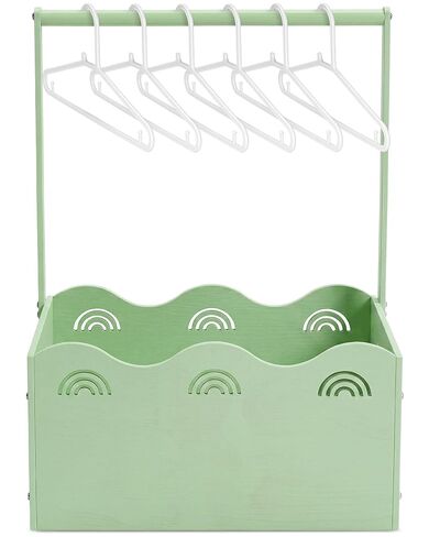 Suzile Baby Shower Basket Wooden Crate Closet Storage with Handle Baby Registry Hamper Pregnancy Gift for New Parent(Butterfly,Pink) in Kuwait