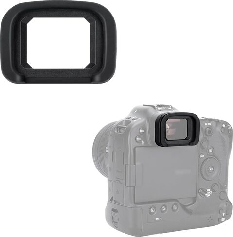 JJC Soft Rubber Eyecup Eyepiece Viewfinder for Canon EOS R3 Camera | Replaces Canon ER-H Eyecup Eyepiece, Soft Silicone Material, Not Affect The Use of LCD Screen in Kuwait
