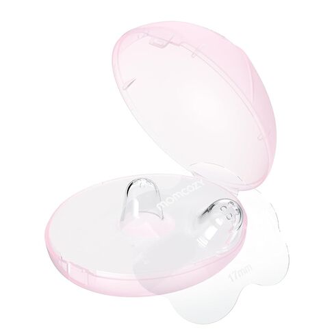 Momcozy Floral Contact Nipple Shields for Breastfeeding (1 Pair, 17mm) | Flower-Petal Design | Ultra-Thin & Soft | Fits Flat or Inverted Nipples | BPA/BPS-Free in Kuwait