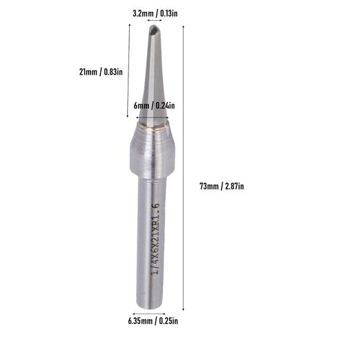 V Groove CNC Milling Cutter,Woodworking Rounded Bottom Router Bit,Hard Alloy for Wood Bending Plywood Cutting Furniture Panel Grooving in Kuwait