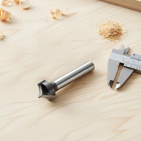 1/4" Roundover Router Bit CNC Router Bits Carbide Tipped Round Over Beading Bits Shank Point Cutting 1/2" Cutting Diameter 1/4" Radius Round-Over Plunge Cutter for Woodworking Carving Tool in Kuwait