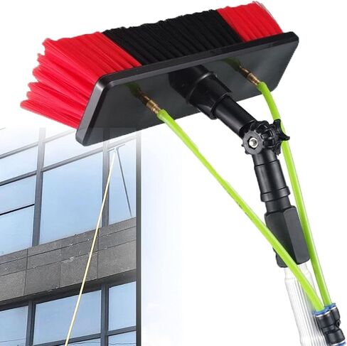 29Ft Solar Window Cleaning Kit - Water Fed Pole & Brush for Efficient Outdoor Cleaning, Includes Photovoltaic Solar Panels - Window Cleaner Equint in Kuwait