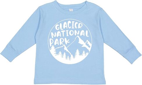 inktastic Glacier National Park Montana Mountains Toddler Long Sleeve T-Shirt in Kuwait