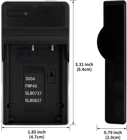 Norifon NP-40 USB Charger for Fujifilm FinePix F402, F403, F420, F455 | Compaitible with Fujifilm FinePix F460, F470, F480, F610, F650, F700, F710, F810, F811, J50, V10, Z1, Z2 Camera in Kuwait