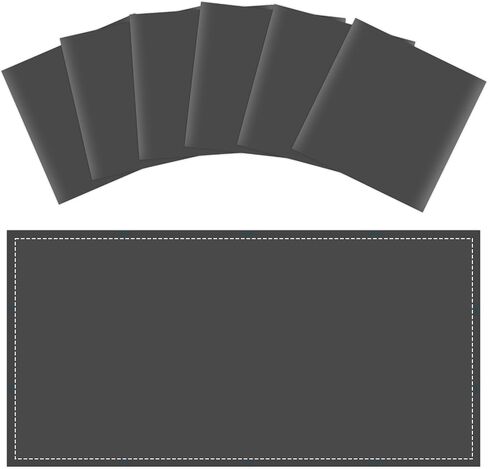 Wiooffen 8 Pcs Fluorescent Light Covers with 80 Magnets Decorative for Classroom Ceiling Light 4x2 Feet Magnetic Filter Easy Install for Office Hospitals & Home Drop Ceiling Supplies(Black) in Kuwait