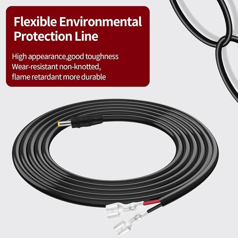 Trail Camera Power Cord,4.0x1.7mm DC Trail Camera Power Cable Compatible with Tactacam Reveal, X, XB, SK, Wise Eye,Snyper Cameras,4.0x1.7mm DC Plug Trail Game Camera (2) in Kuwait