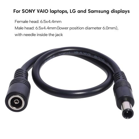 Male to Female Extension Cable 6.5x4.4mm Connector Charging Connection Cable Cord for Computer Display Monitors in Kuwait