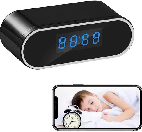 Home Spy Smart 1080P Mini Camera WiFi Hidden Security Video Nanny Baby Monitor Camera Night Vision Motion Detection with App Live Feed in Kuwait