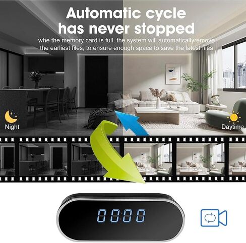 Home Spy Smart 1080P Mini Camera WiFi Hidden Security Video Nanny Baby Monitor Camera Night Vision Motion Detection with App Live Feed in Kuwait