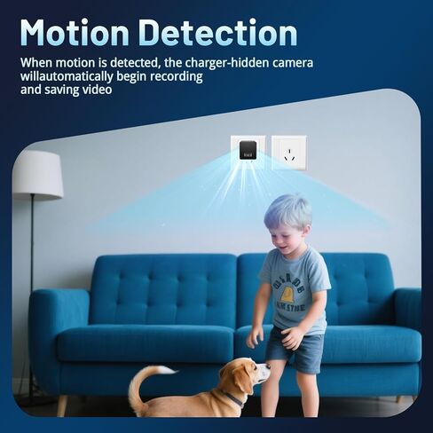 Hidden Spy Camera 1080P WiFi Wireless Small HD Indoor Home Office Security Camera Compact Surveillance Monitoring Camera with Motion Detection and App Live Feed in Kuwait