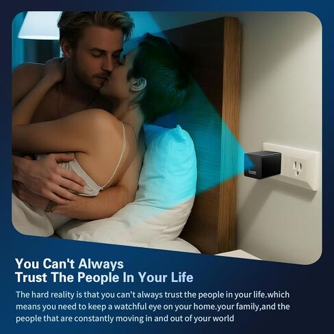 Hidden Spy Camera 1080P WiFi Wireless Small HD Indoor Home Office Security Camera Compact Surveillance Monitoring Camera with Motion Detection and App Live Feed in Kuwait