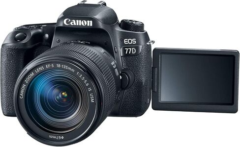 Canon EOS 77D EF-S 18-135 IS USM Kit (Renewed) in Kuwait