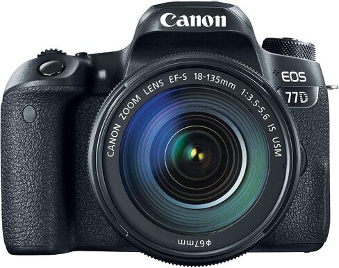Canon EOS 77D EF-S 18-135 IS USM Kit (Renewed) in Kuwait