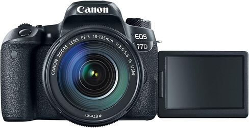 Canon EOS 77D EF-S 18-135 IS USM Kit (Renewed) in Kuwait