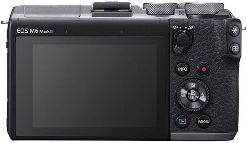Canon EOS M6 Mark II Mirrorless Camera with 15-45mm Lens (Silver) Bundle | 32.5MP APS-C Sensor, Dual Pixel CMOS AF, 4K Video & High-Speed | for Travel & Content (3612C011) + 64GB Card + More in Kuwait