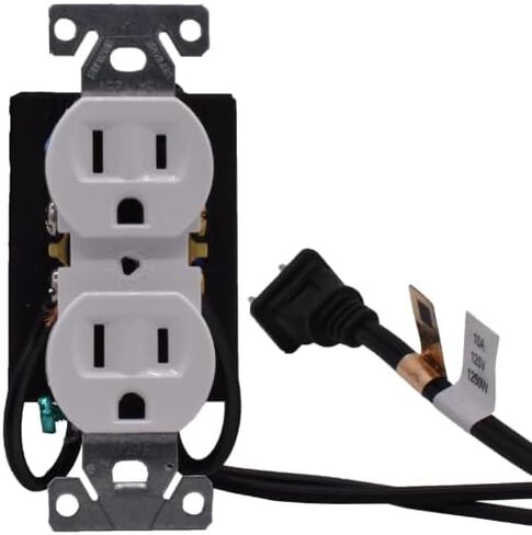 SPY ASSOCIATES Wall Plug Power Outlet Hidden Camera, 4K HD, Email Alerts, Wi-Fi Remote View, with DVR, 128GB SD Card, Compatible with PC or Mac, Hardwired Power in Kuwait