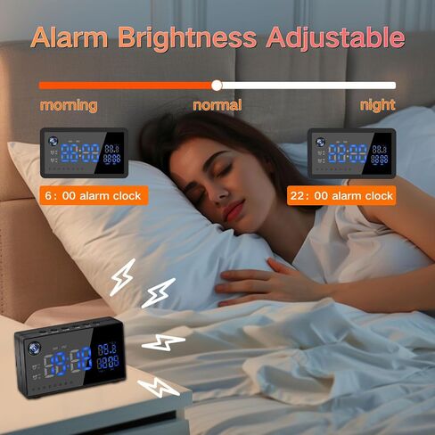 isekurity WiFi Security Hidden Camera 1080P Alarm Clock Spy Camera-No Sound | Hidden Camera with Motion Detection/Night Vision/120°Wide Angle,Wireless Secret Camera Nanny Cam for Home/Office Surveillance in Kuwait