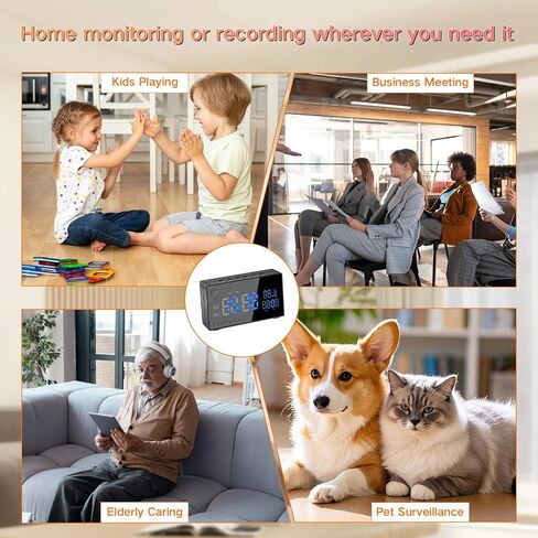 isekurity WiFi Security Hidden Camera 1080P Alarm Clock Spy Camera-No Sound | Hidden Camera with Motion Detection/Night Vision/120°Wide Angle,Wireless Secret Camera Nanny Cam for Home/Office Surveillance in Kuwait