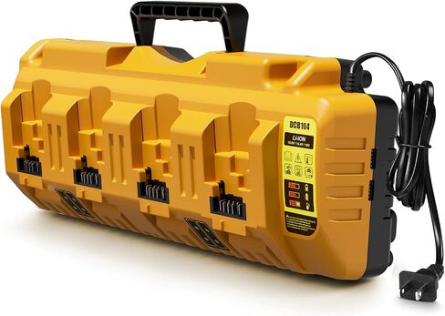 Lenoya DCB104 Replacement for Dewalt 12v 20v Max Multi Battery Charger Station DCB104(Black and Orange) in Kuwait