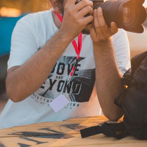9 Pieces Exposure Color Balance Reference with Neck Strap for DSLR Camera, Professionally Calibrated Plastic Grey Reference for Accurate White Balance and Color Correction in Kuwait