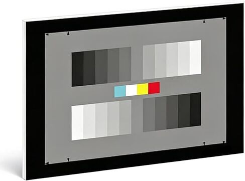 COYEUX Camera Color Calibration Test Chart, Standard 11-Step Grayscale Color Card, Size 240 X 180mm, for Digital Photography, Vision Industrial Quality Control C in Kuwait