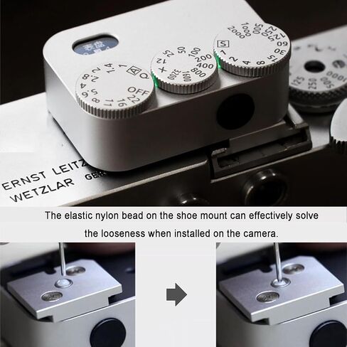 Film Camera Exposure Meter, 3 Dials High Precision Photography Light Meter, 35° Angle Meter Lens, 20 Hours Endurance, Compatible with Film Cameras in Kuwait