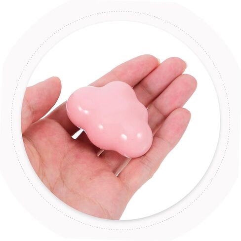 2pcs Cloud Shaped Ceramic Drawer Knobs Decorative Pulls for Boy Girl's Wardrobe Cabinets and Jewelry Boxes Vintage for Boys and Girls to Use Charming Design for Boys and Girls in Kuwait