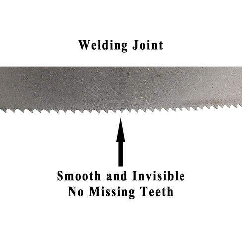 Imachinist S5678121014 M42 Bi-Metal 56-7/8" Long, 1/2" Wide, 0.025" Thick Bandsaw Blades for Soft Ferrous Metal Cutting Variable Teeth (10/14TPI) in Kuwait