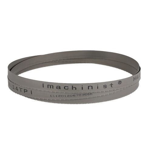 Imachinist S5678121014 M42 Bi-Metal 56-7/8" Long, 1/2" Wide, 0.025" Thick Bandsaw Blades for Soft Ferrous Metal Cutting Variable Teeth (10/14TPI) in Kuwait