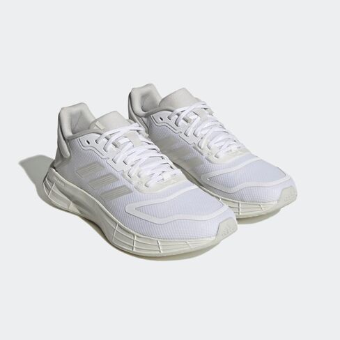 adidas Women's Duramo 10 Running Shoe, White/Zero Metallic/Grey, 8.5 in Kuwait