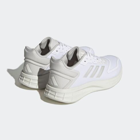 adidas Women's Duramo 10 Running Shoe, White/Zero Metallic/Grey, 8.5 in Kuwait