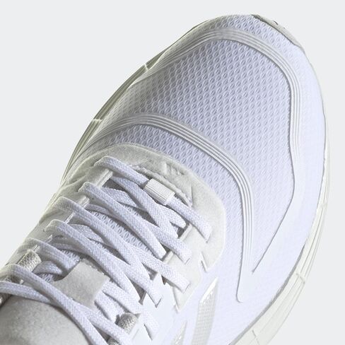 adidas Women's Duramo 10 Running Shoe, White/Zero Metallic/Grey, 8.5 in Kuwait