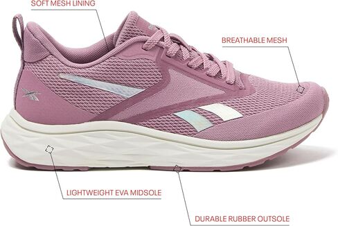 Reebok Aniwa Running Shoes for Women, Berry/White, 9 Medium in Kuwait