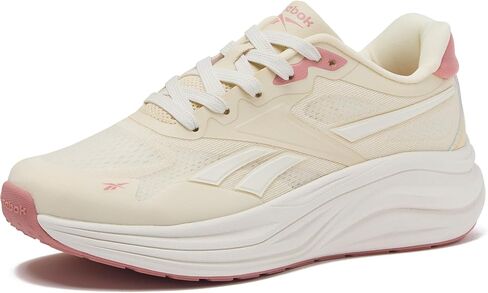 Reebok Futura Dash Running Shoes for Women, Aged Beige/Gentle Pink/Chalk, 8 Wide in Kuwait