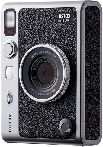 Fujifilm Instax Mini EVO Instant Camera, Compact and Portable Design, Polaroid Cameras for Photography, Built-in Selfie Mirror, Easy to Use Camera for Professional or Beginner (Renewed) in Kuwait