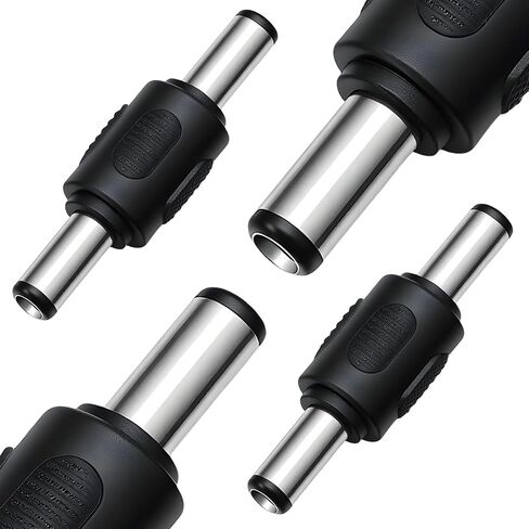 2 Pairs 12V DC Power Connector Adapter, Male to Male Power Plug Jack, Female to Female DC Power-Connector Adapter, Jack Connector Adapters for LED Strip, Cable Wire Ends Plug Barrel in Kuwait