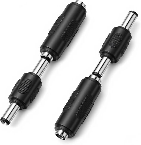 2 Pairs 12V DC Power Connector Adapter, Male to Male Power Plug Jack, Female to Female DC Power-Connector Adapter, Jack Connector Adapters for LED Strip, Cable Wire Ends Plug Barrel in Kuwait