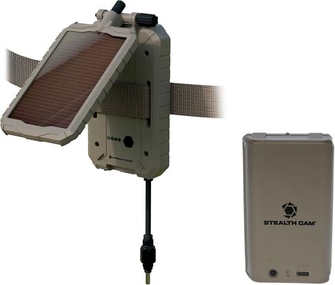 Stealth Cam FieldMax 5000mAh External Battery Combo | Solar, Internal Lithium, Rechargeable in Kuwait