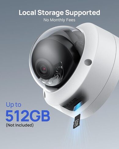 ANNKE 4K PoE Security Camera Outdoor, Spotlight Color Night Vision, White | AI Human & Vehicle Detection, 8MP Resolution, 24/7 Audio Recording, IP67, IK08 Vandalproof, Outdoor Surveillance, Not PTZ in Kuwait