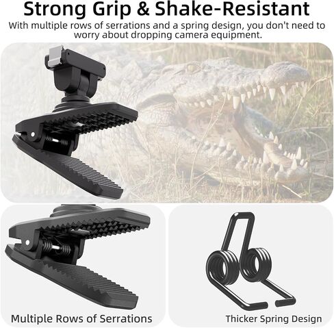 Magnetic Backpack Clip Mount for DJI Osmo Nano/Action 6-360° Rotation, Quick Release, 8 High-Strength Magnets Anti-Fall Design, One-Hand Operation for Vlogging, Hiking, Travel and Outdoor Shooting in Kuwait